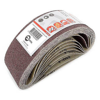 Стрічка шліфувальна 75*533 мм, зерно 40, уп. 10 шт INTERTOOL BT-0404