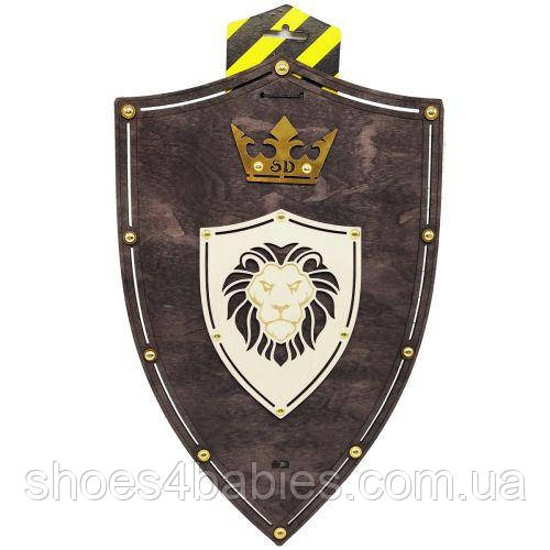 Дерев'яний щит "Лев"