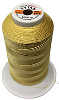 Нитка швейная из полиэфирного шелка №20 2000м. «Титан» 2518 светло желтый