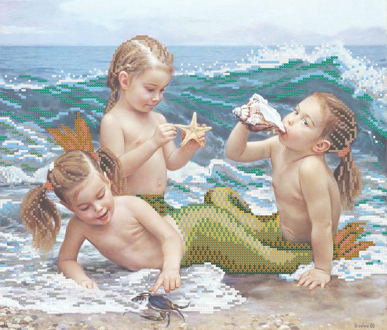 Схема для вишивки бісером ,, Русалоньки ,, Сб-224, фото 1