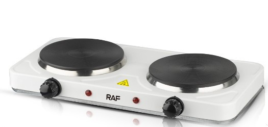 Плита переносна електрична двоконфорна настільна RAF 8020-A для дому