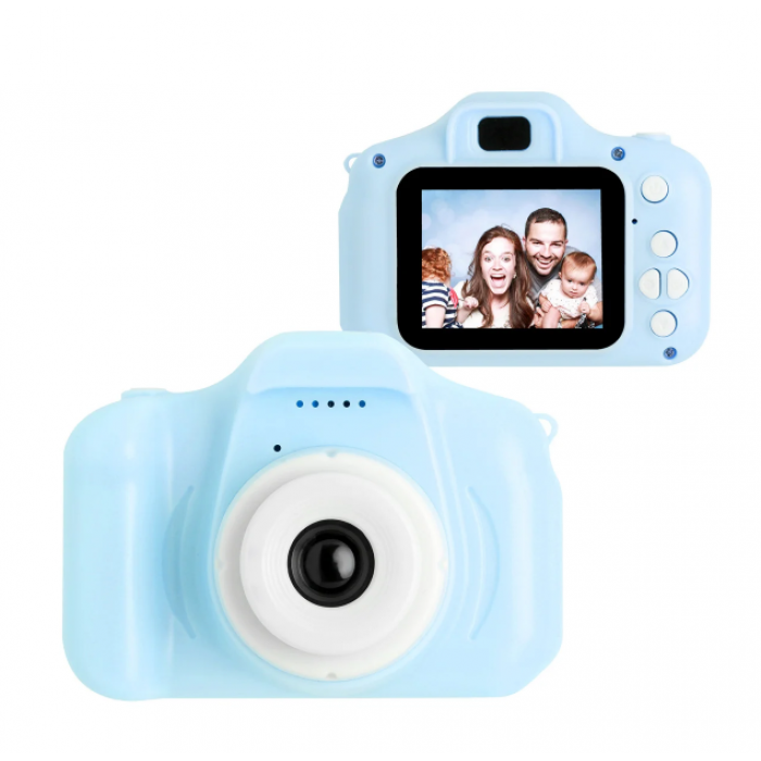 Детский цифровой фотоаппарат WOW Kids Camera GM14 Видеокамера Синий - фото 1 - id-p1673023407