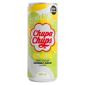 Напій Chupa Chups Lemon & Lime Zero Sugar 250ml