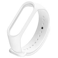 Ремінець для фітнес браслету Mi Band 5/6/7 Silicone, White