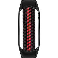 Ремінець для фітнес браслету Mi Band 5/6 Milanese Black/Red