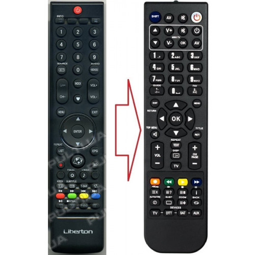 Пульт для телевізора LIBERTON LED3245 (аналог), фото 1
