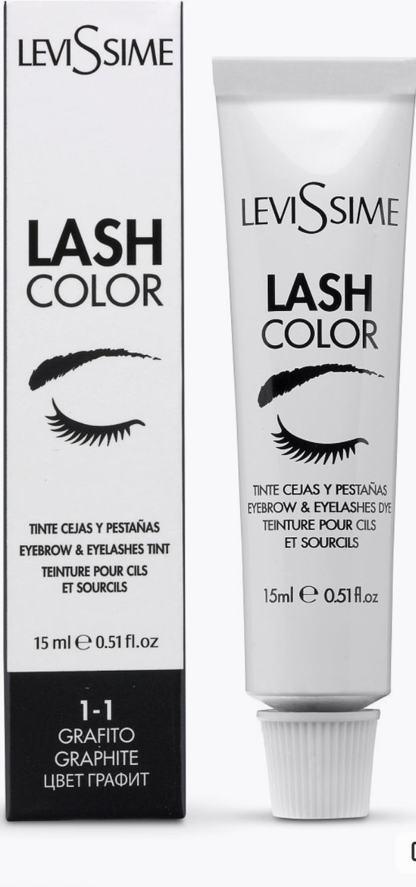 Фарба для брів і вій Levissime Lash Color No1-1 Графіт 15 мл., фото 1