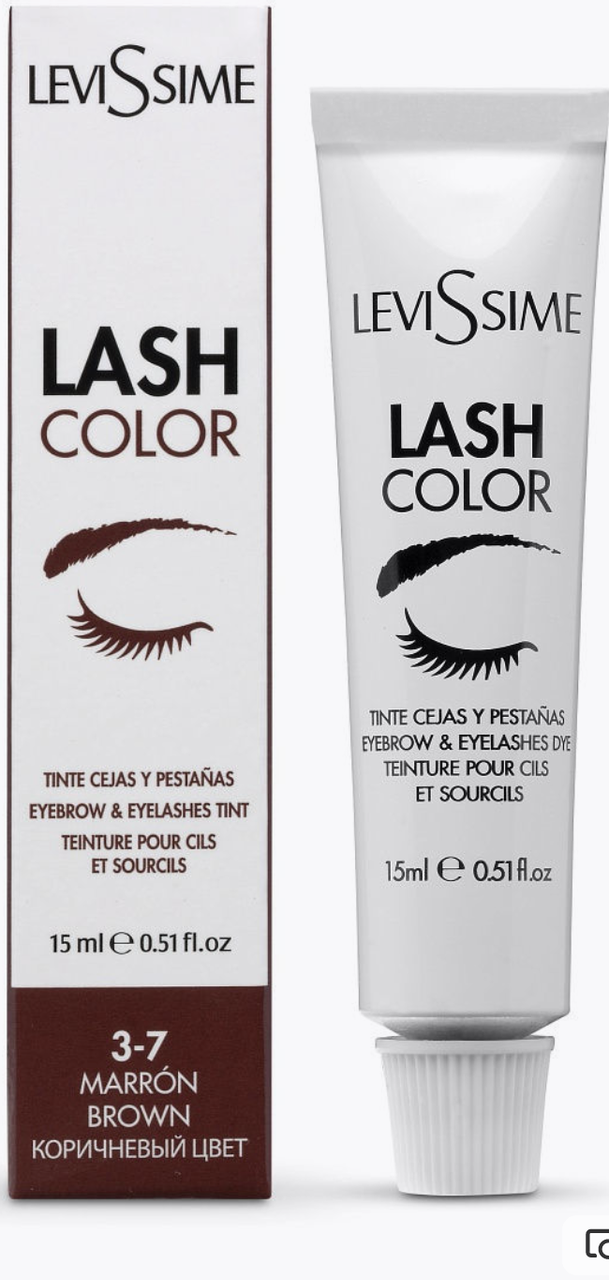 Фарба для брів і вій Levissime Lash Color No3-7 Коричневий 15 мл., фото 1