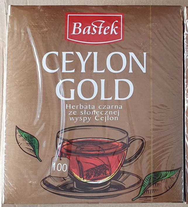 Чай чорний Bastek Ceylon Gold 100 пак., фото 1