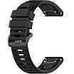 Силіконовий ремінець QuickFit 22мм для Garmin Fenix 7 / 6 / 6 Pro / 5 / 5 Plus чорний, фото 5