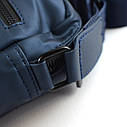Сумка чоловіча маленька Hyss Bolo через плече синя текстильна міні сумочка з водонепроникної тканини, фото 3