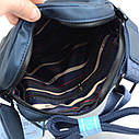 Сумка чоловіча маленька Hyss Bolo через плече синя текстильна міні сумочка з водонепроникної тканини, фото 8