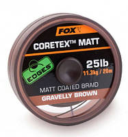 Повідцевий FOX Edges Coretex Matt gravelly brown 35 LB 20m