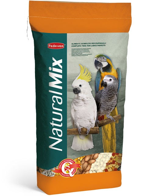 Повсякденний корм для великих папуг Padovan NaturalMix Pappagalli 18 кг (PP00006)