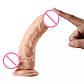 Гнучкий фалоїмітатор на присоску з банановим лубрикантом 19*3,5 см, фото 2