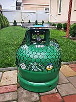 Туристичний газовий балон Rudyy "GOLDEN LION" посилений із пальником 15 л