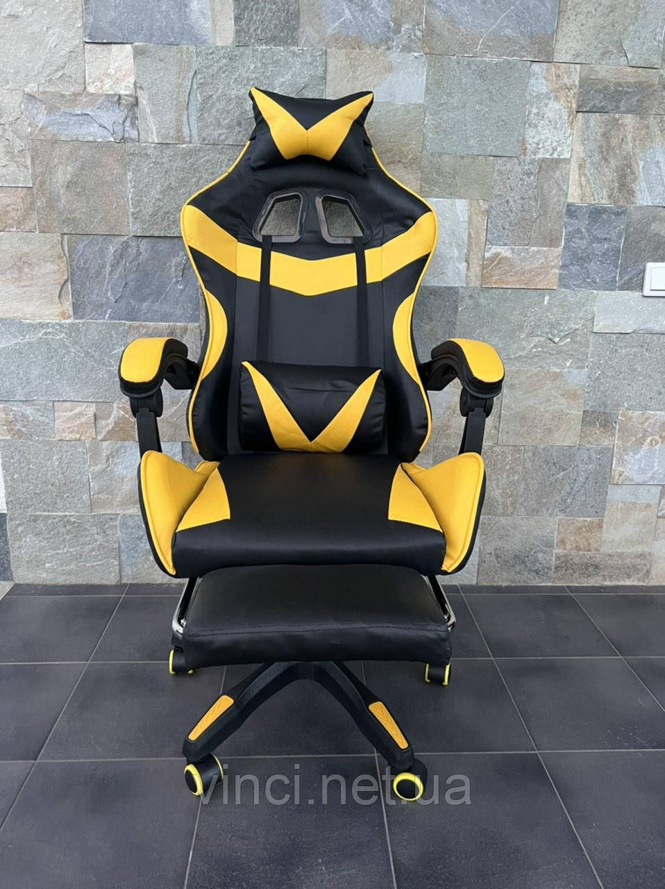 Крісло геймерське компютерне Чорно-жовте PRESTIGE 730 Крісло офісне Стул компьютерный Кресло компьютерное