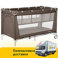 Детский игровой манеж CARRELLO Piccolo+ CRL-11501/2 Chocolate Brown Коричневый