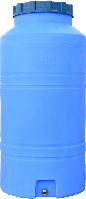 Місткість 300 л вузька вертикальна ВОДБ блакитна
