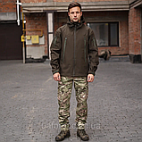 Військова тактична куртка Soft Shell Grifon хакі, фото 6