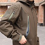 Військова тактична куртка Soft Shell Grifon хакі, фото 4