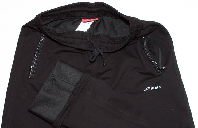 Спортивні штани чоловічі чорні Fore 9705M,L,XL,XXL,3XL XL, чорний, фото 2