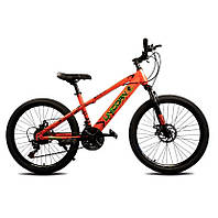 Подростковый горный велосипед Unicorn Nimble 24 дюйма с 15 рамой для детей от 8 лет Красный