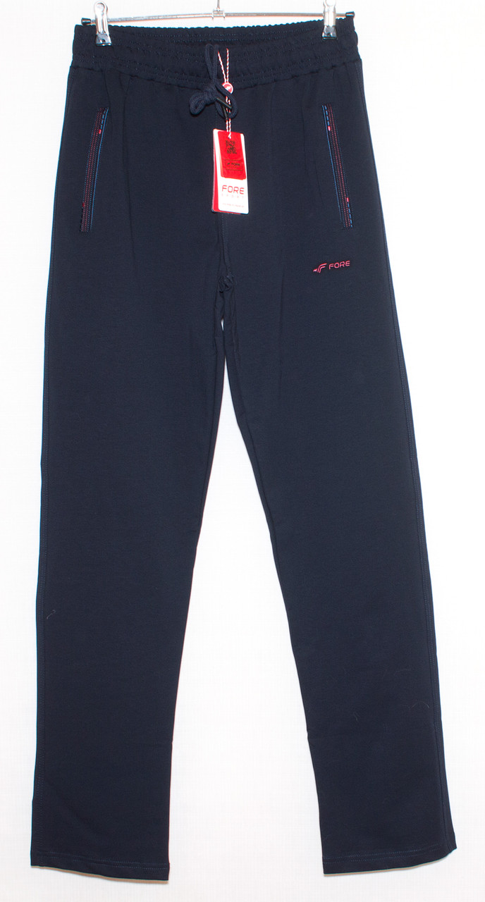 Спортивні штани чоловічі чорні Fore 9705M,L,XL,XXL,3XL темно синій, L
