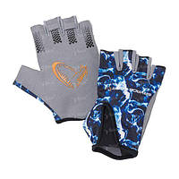 Перчатки Savage Gear Marine Half Glove Sea Blue L "Оригинал"