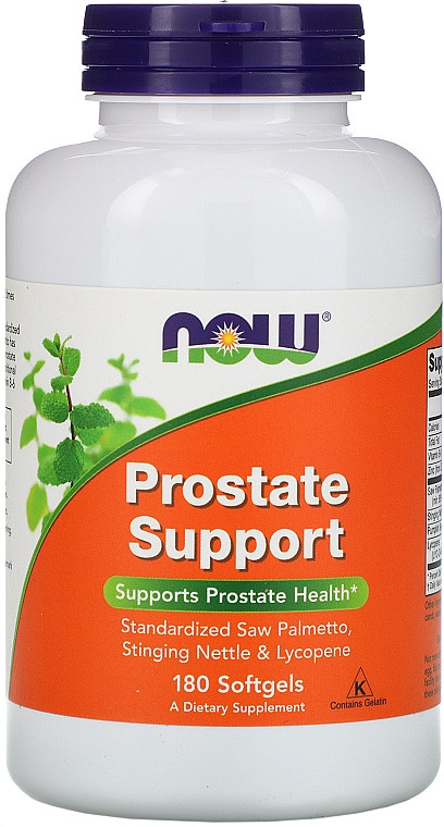 NOW Foods, добавка для здоров'я простати, 180 м'яких таблеток