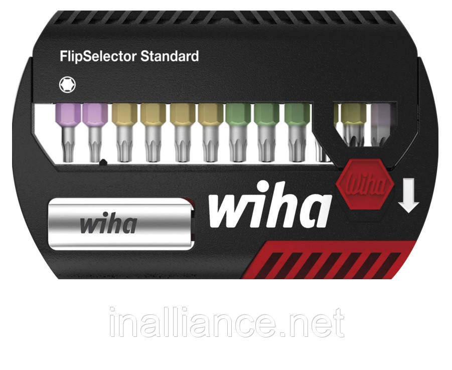 Набір біт SIT для гвинтів Assy® та Pias та бітотримач у наборі FlipSelector Standard Wiha 39045