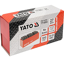 Клейма літерні ударні по металу 8 мм Yato YT-6863