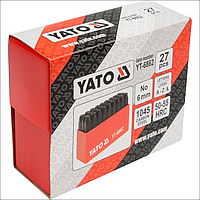Клейма літерні ударні по металу 6 мм Yato YT-6862