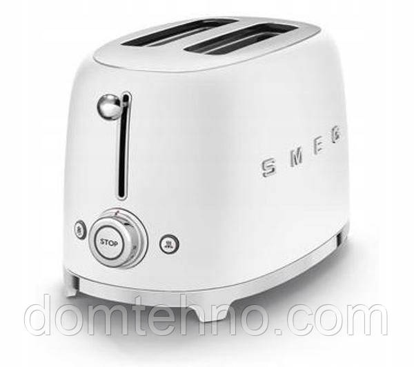 Тостер Smeg TSF01WHMEU білий, матовий 950 Вт