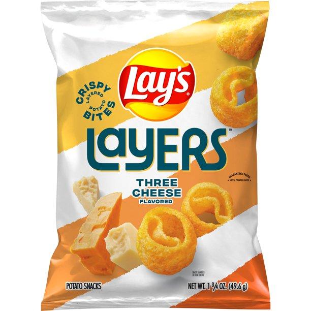 Чіпси Lay's Layers Three Cheese 49.6g, фото 1