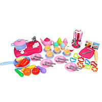 Дитячий ігровий набір "Кухня з набором посуду" ТехноК 7280TXK, 66 предметів, World-of-Toys