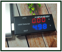 Тестер USB напряжения (USB Charger Doctor) KWS-10VA прямой