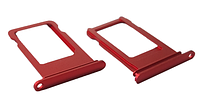 Держатель SIM-карты (Nano sim tray) iPhone 7 Plus, красный