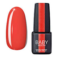 Гель лак Baby Moon Red Chic Gel polish № 009 оранжево-красный 6 мл