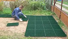 Решітка Hexpave темно-зелена 8102-DGN UA (505*580*30) 0,29м2, екопарковка, модульна газонна решітка, РГ, фото 6