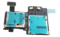 Разъем SIM-карты Samsung i9505 на шлейфе с разъемом MicroSD