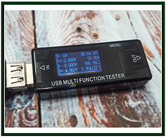 Тестер USB напряжения (USB Charger Doctor) KWS-MX16 прямой
