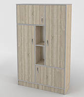 Современный шкаф стеллаж закрытый с полками ШС-118 модульный Тиса Мебель для прихожей, гостиной, кабинета