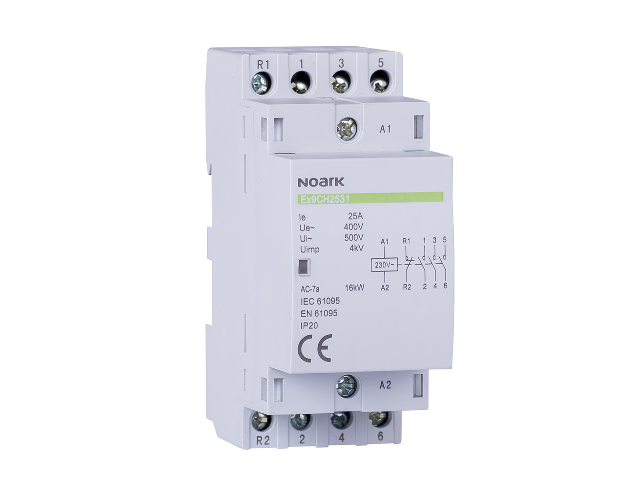 Модульний контактор Noark 20A 2NO+2NC 220/230V Ex9CH2022 102410