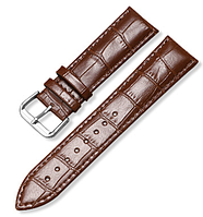 Ремешок DK Эко-кожа Crocodile Classic 22mm для Смарт-Часов Huawei, Samsung, Xiaomi (014766) (brown)