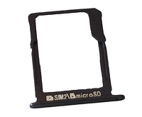 Держатель SD-карты или Sim2 (holder) Samsung A3, A300, A5, A500, A7, A700 Black