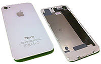 Задняя крышка для iPhone 4S Белая (Скло) полная с креплениями