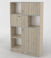 Современный шкаф стеллаж с полками ШС-120 модульный Тиса Мебель, для гостиной, прихожей, учебных кабинетов