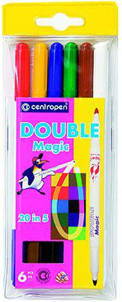 Фломастери Double Magic 20 в 6, набір