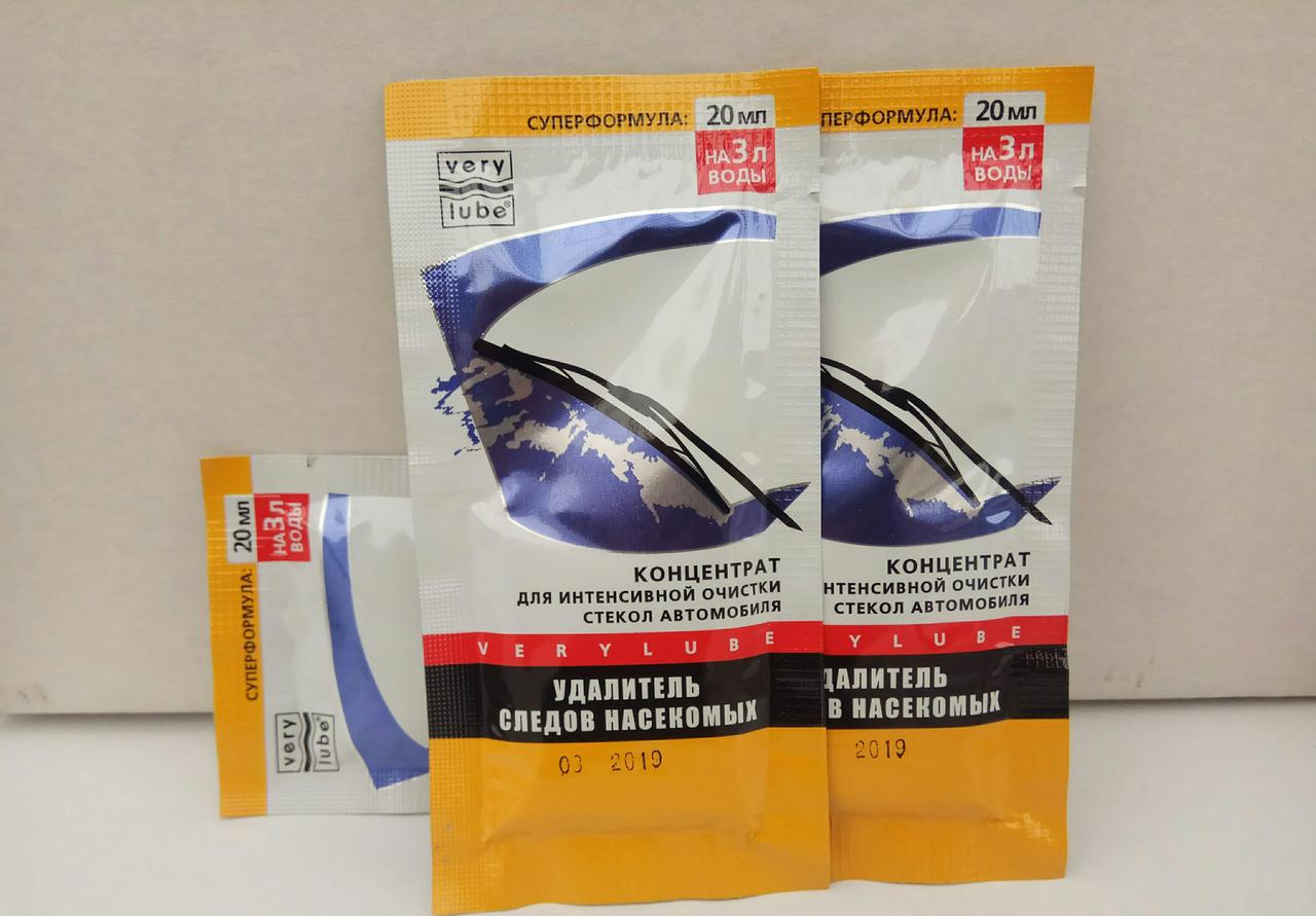 Verylube Удалітель слідів комах пакет 20 мл., фото 1